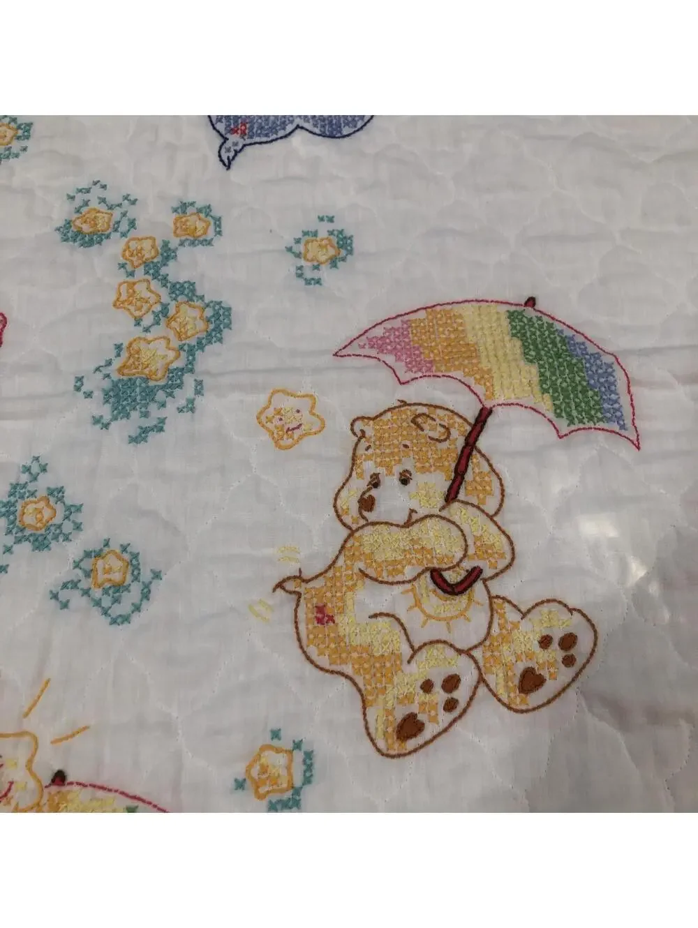 Handmade‎ Care Bear Baby Quilt Blanket 28